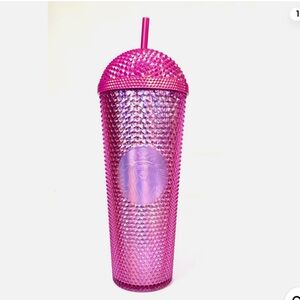 Starbucks Pink Iridescent Studded Tumbler